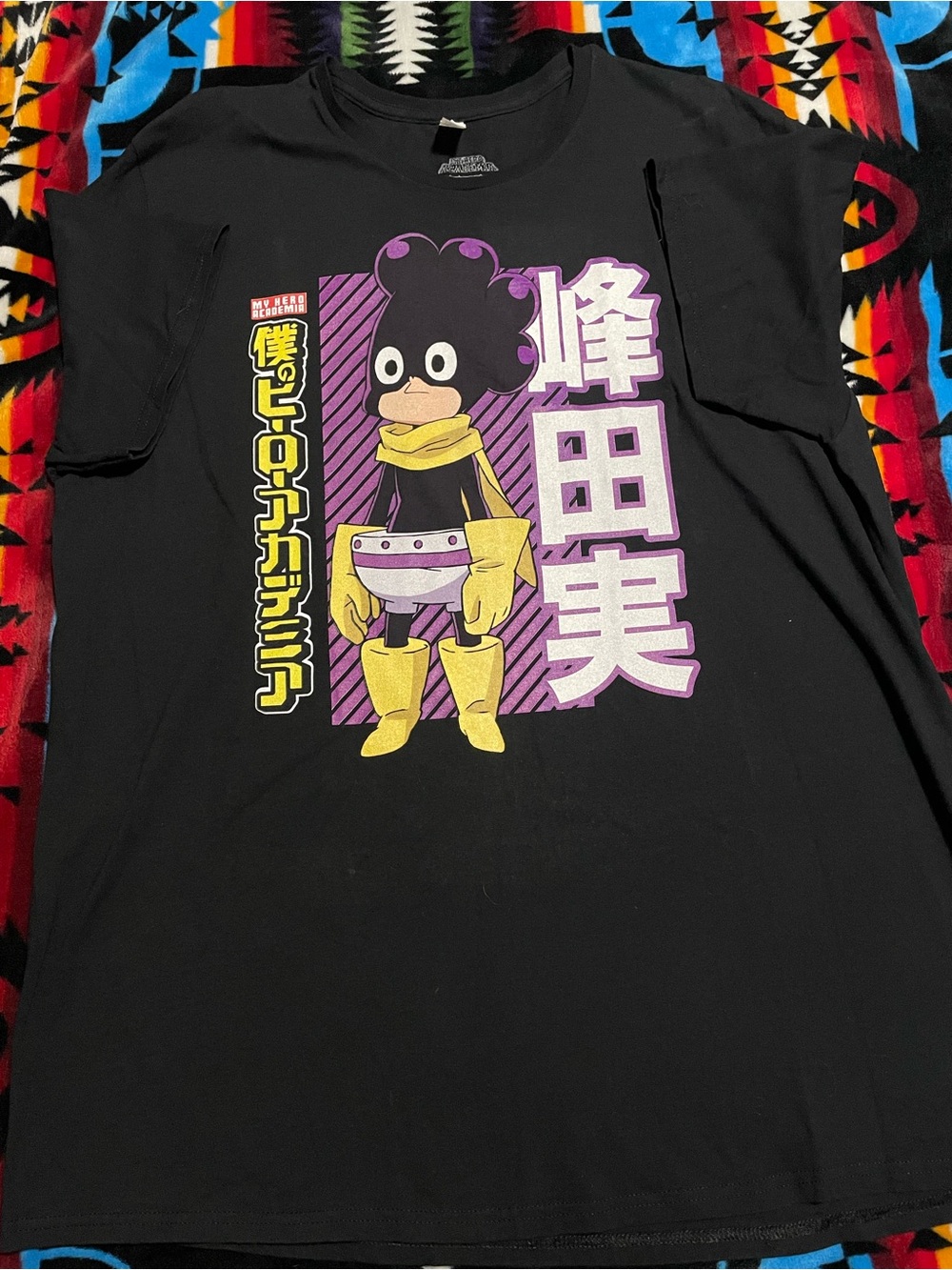 Black My Hero Academia Mineta Graphic Tee